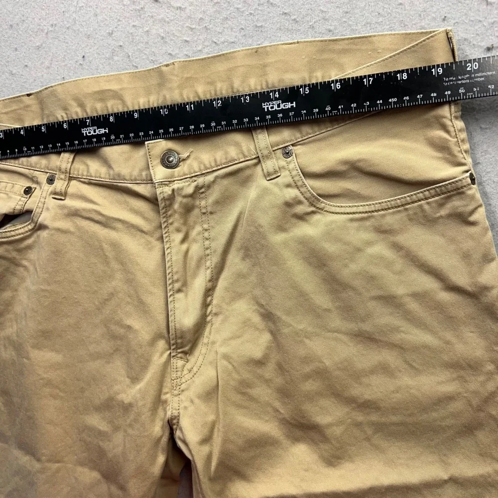 Polo Ralph Lauren 650 Straight Leg Chino Pants Mens 38x30 Khaki Tan Cotton Twill